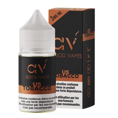 Good Vapes – US Tobacco –  E-liquide 30ml - Cigarette Electronique Casablanca Maroc