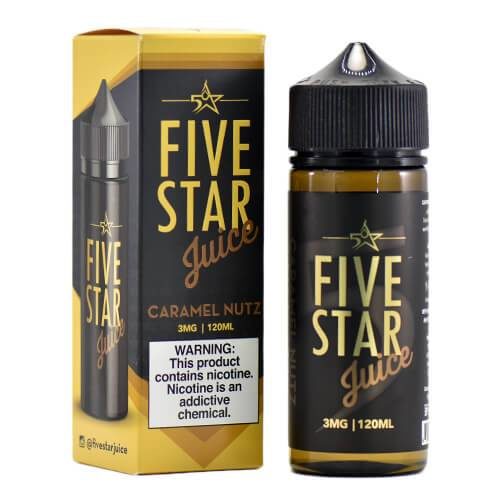 Five Star Juice – Caramel Nutz – E-liquide 120ml - Cigarette Electronique Casablanca Maroc