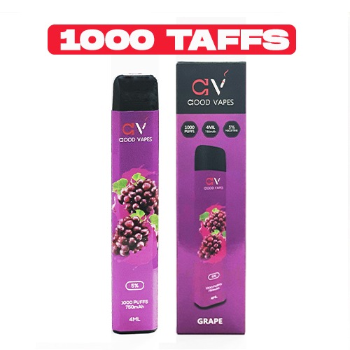 E-Cigarette Jetable – Good Vapes – 1000 Taffs (5%/ml) - Cigarette Electronique Casablanca Maroc