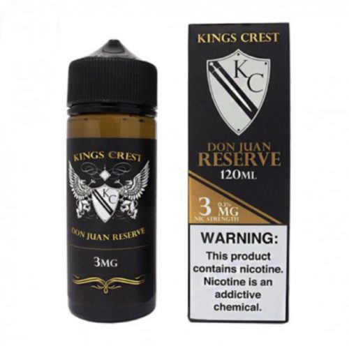 Kings Crest – Don Juan Reserve – E-liquide 120ml - Cigarette Electronique Casablanca Maroc