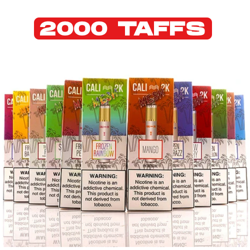 E-cigarette jetable – Cali Bars 2000Puffs (50mg/ml) - Cigarette Electronique Casablanca Maroc