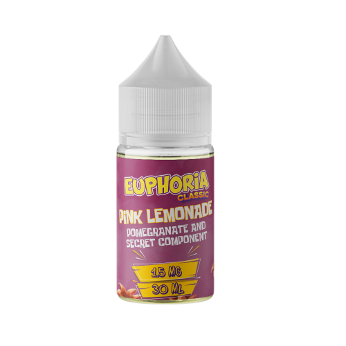 Euphoria Classic Salts- Pink Lemonade – 30ml - Cigarette Electronique Casablanca Maroc