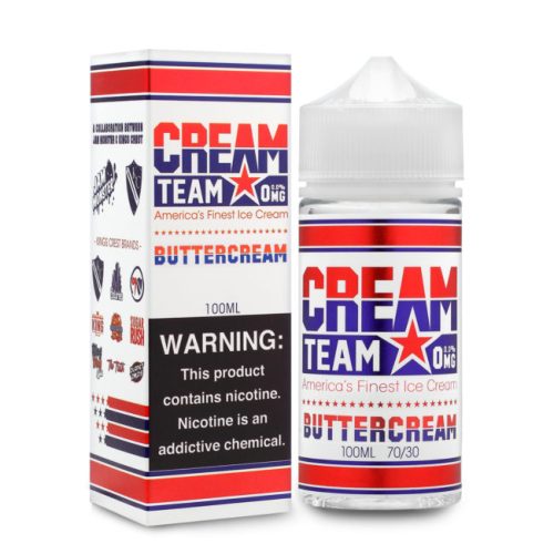 Cream Team – Buttercream 100ML (ZERO) - Cigarette Electronique Casablanca Maroc