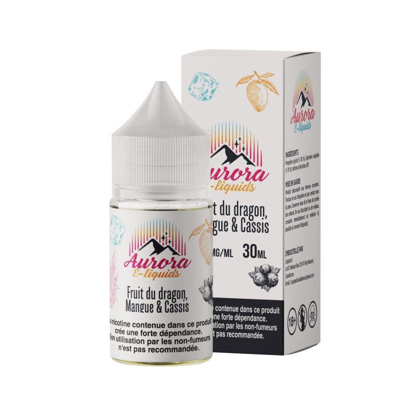 Aurora E-liquids – Fruit dragon Mangue Cassis – E-liquide 30ml - Cigarette Electronique Casablanca Maroc