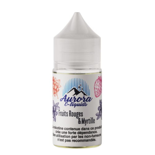 Aurora E-liquids – Fruits Rouges & Myrtille 30ml - Cigarette Electronique Casablanca Maroc
