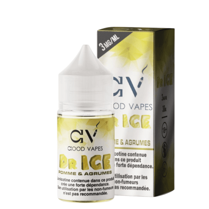 Good Vapes Salts – Dr Ice – Pomme & Agrumes 30ml - Cigarette Electronique Casablanca Maroc