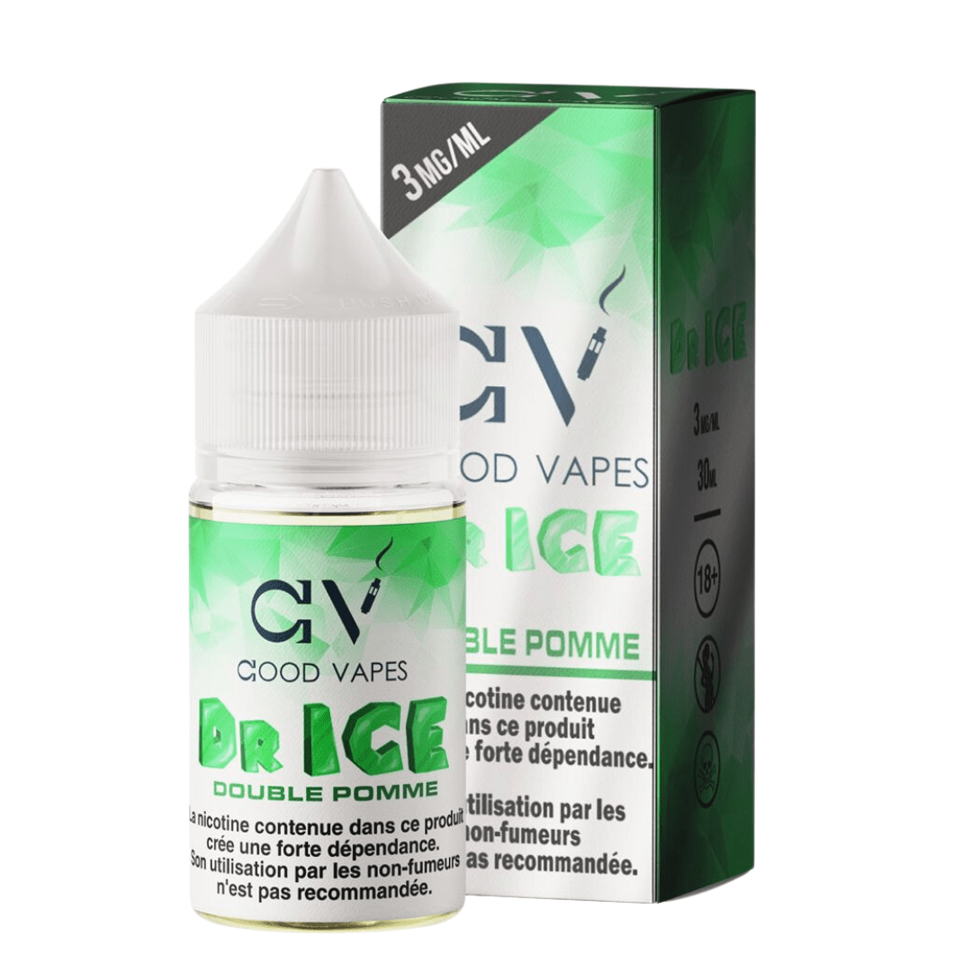 Good Vapes - Dr Ice - double pomme 30ml Good Vapes Salts – Dr Ice – Double Pomme 30ml - Cigarette Electronique Casablanca Maroc