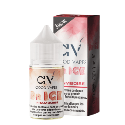 Good Vapes Salts – Dr Ice – Framboise 30ml - Cigarette Electronique Casablanca Maroc
