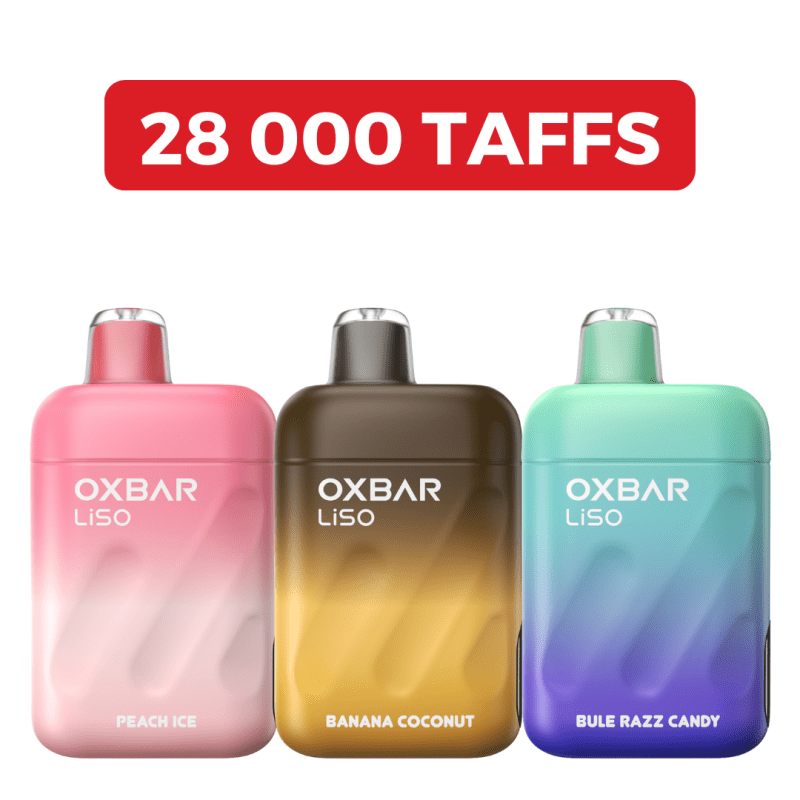 E- cigarette jetable – Oxbar Liso 28k puffs - Cigarette Electronique Casablanca Maroc