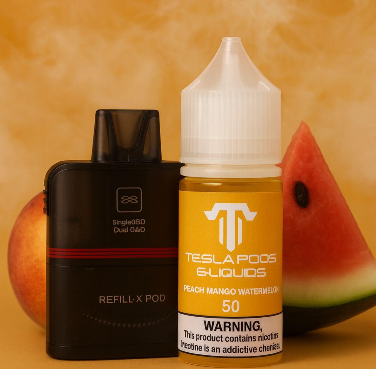 Tesla Bar – REFILL-X POD + TESLA SALT 50 MG - Cigarette Electronique Casablanca Maroc