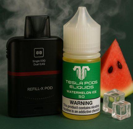 Tesla Bar – REFILL-X POD + TESLA SALT 50 MG - Cigarette Electronique Casablanca Maroc